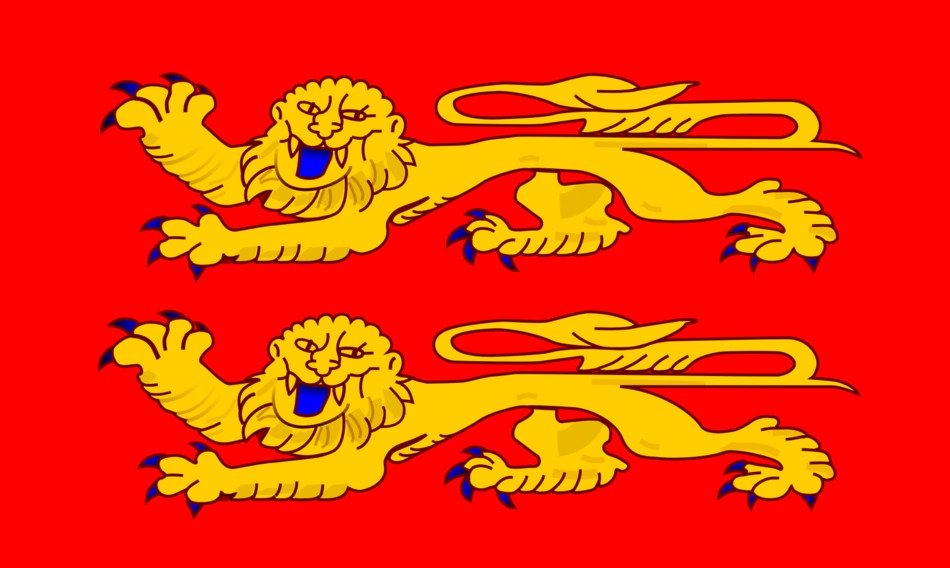 lion from the national flag of normandy