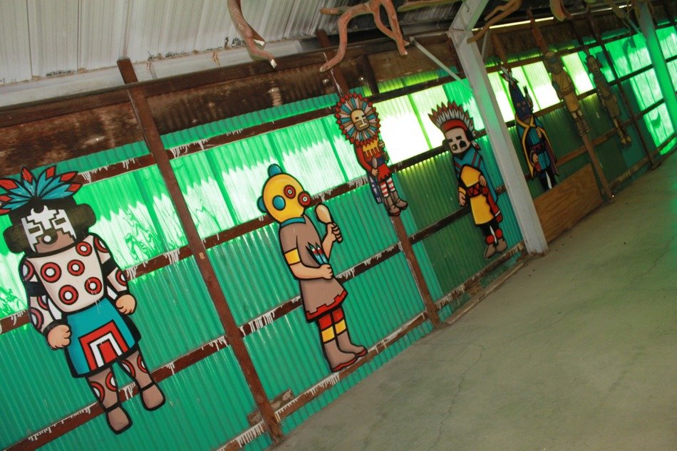cartoon indians like decorating walls