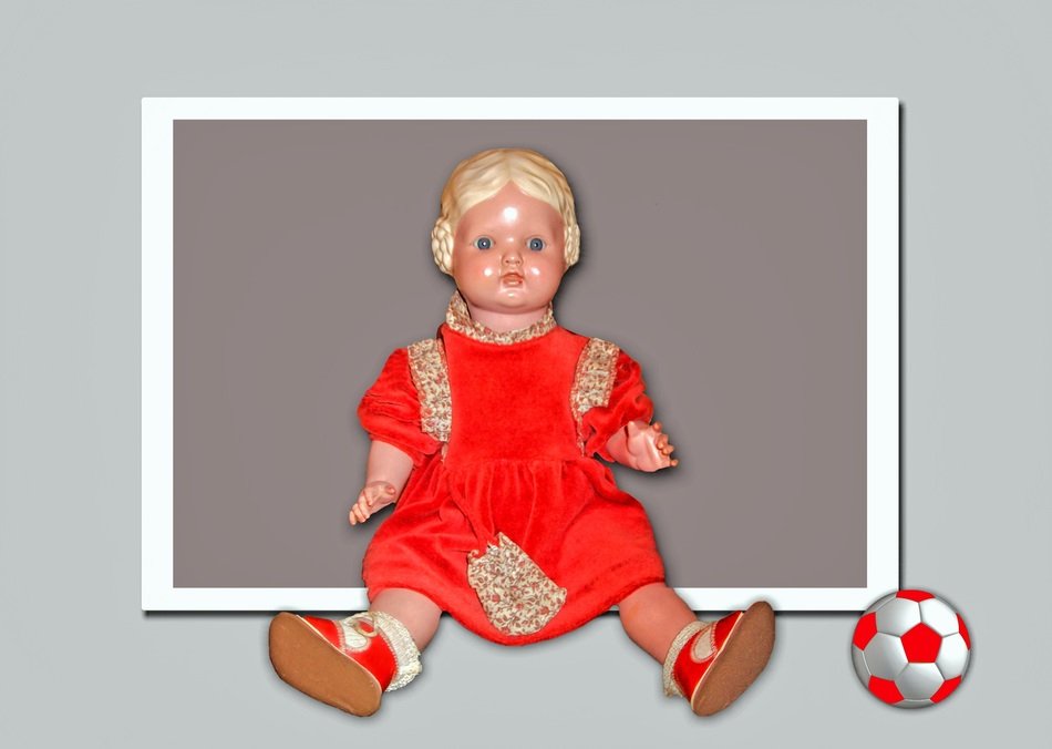 Sitting doll clipart