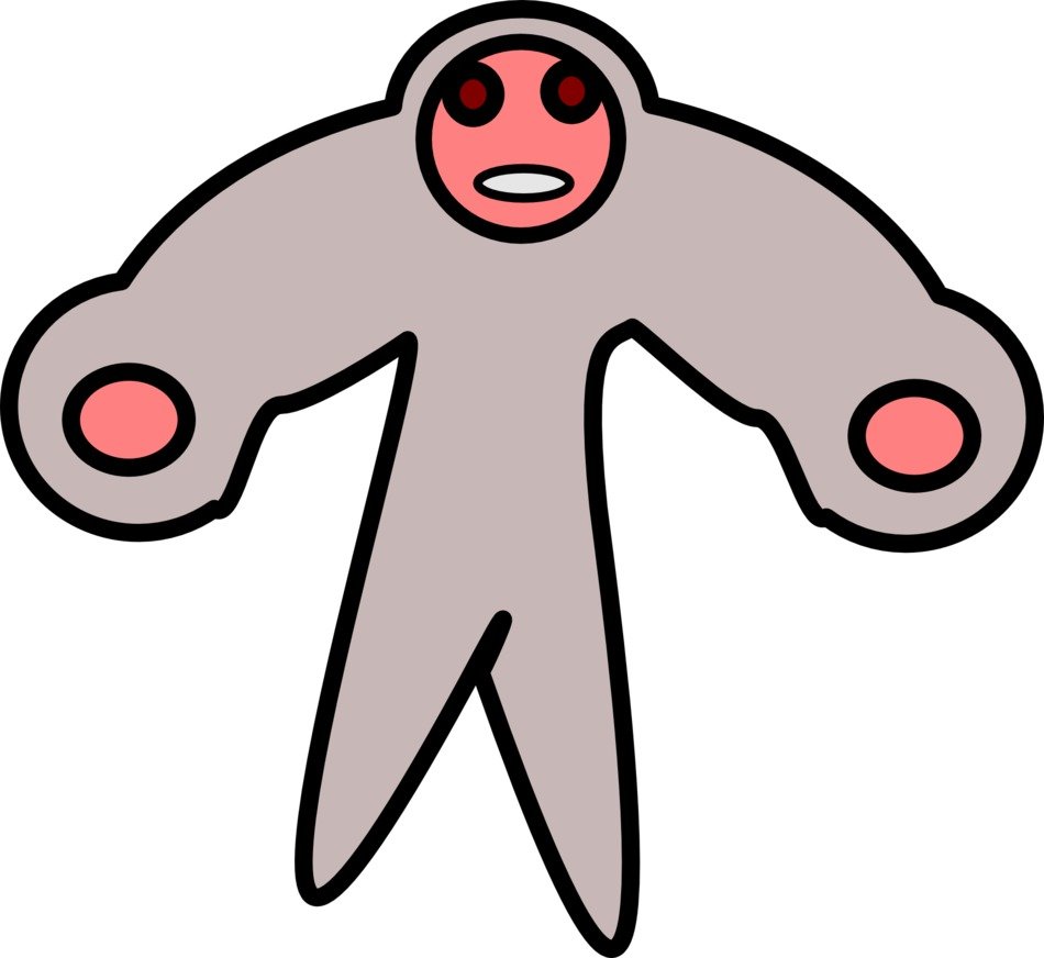 graphic image of a muscular wrestler