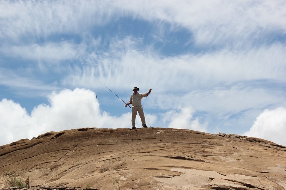 Fisherman on the top