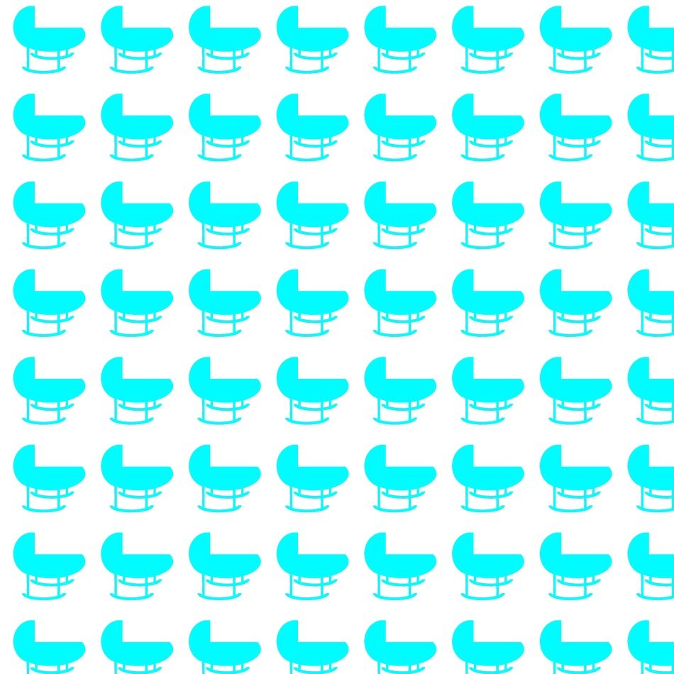 small strollers on white background