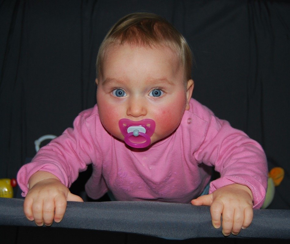 Child with pacifier