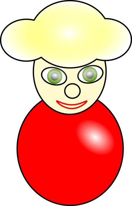 blonde man, abstract avatar of user