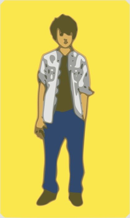 graphic image of undergrowth in fashionable clothes