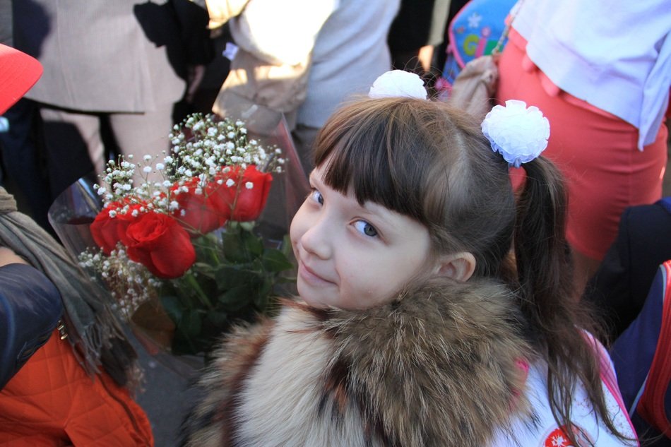 First grader girl