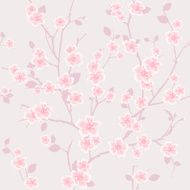 Cherry Blossom Seamless Wallpaper Pattern