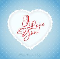 Blue Valentines Day Greeting Card