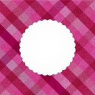 Pink striped jeans card
