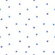 Watercolor seamless blue berries vector vintage pattern