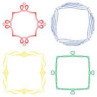 Set of nice decorative frames N5