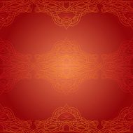 Seamless red ethnic pattern N2