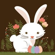 Happy easter card design vector illustration N12