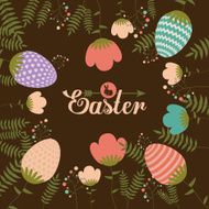 Happy easter card design vector illustration N13