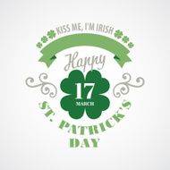 Typography St Patrick&#039;s Day Vector illustration N2