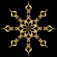 Golden flower pattern N6