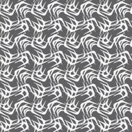 Repeating ornament white intersecting shapes