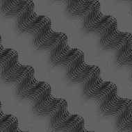 Repeating ornament of dotted wavy texture with monochrome transa
