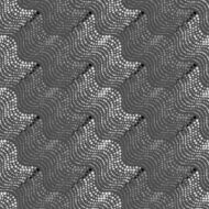 Repeating ornament of dotted light and dark gray wavy texture