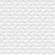 Repeating ornament dotted wavy lines horizontal