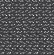 Repeating ornament dotted wavy lines horizontal on gray