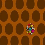 One different Easter egg and chocolate