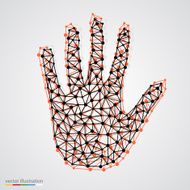 Creative concept of the human hand