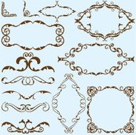 set of vintage elements N12