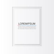 Unusual blank frame on white background