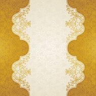 Vector floral border in Eastern style N10
