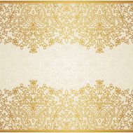 Vector floral border in Eastern style N12