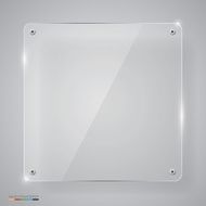 Empty transparent glass framework N2