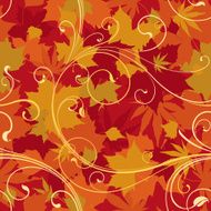 Seamless autumn wallpaper background