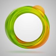 Bright concept circles abstract design