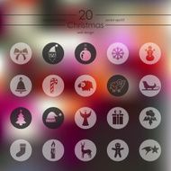 set of christmas icons N22