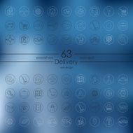 Set of delivery icons