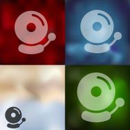 bell icon on blurred background