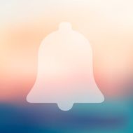bell icon on blurred background N2