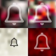 bell icon on blurred background N3