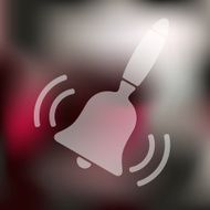 bell icon on blurred background N5