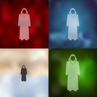 muslim icon on blurred background N2