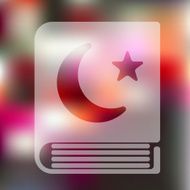 koran icon on blurred background N2