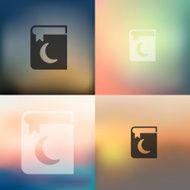 koran icon on blurred background N3
