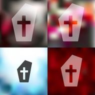 tombstone icon on blurred background N3