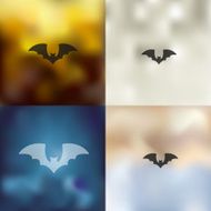 bat icon on blurred background N2