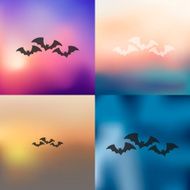 bat icon on blurred background N3