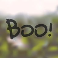 boo icon on blurred background N4