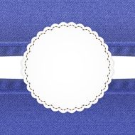 Blue jeans card template