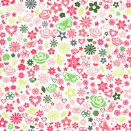 Seamless pattern of flowers N22