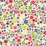 Seamless pattern of flowers N23
